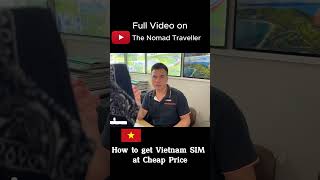 How to get Sim in Vietnam Tour vietnamtravelguide travel [upl. by Esirec34]