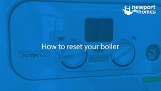 How to reset your boiler [upl. by Rafat700]