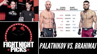 UFC Fight Night Sasha Palatnikov vs Ramiz Brahimaj Prediction [upl. by Ioves]