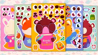 BACK TO SCHOOL STICKER BOOK MAKEOVER  FUNNY AND CREATIVE STICKER ACTIVITY [upl. by Duax]