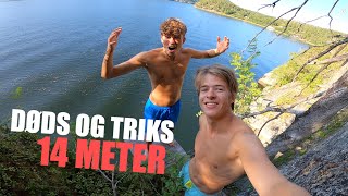 BADER FRA HØY KLIPPE  quotNORSK SOMMERquot VLOG 65² [upl. by Oicnerual]