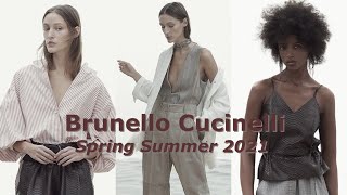 Brunello Cucinelli fashion collection Spring Summer 2021 [upl. by Rehpinnej]