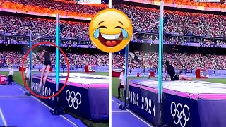 Bizarre Moment High Jumper Hamish Kerr Goes Viral after Bailing Out and Jumping UNDER the Bar [upl. by Keram]