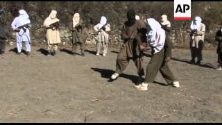 Rare access to Taliban fighters on Pakistan border [upl. by Sirtemed471]