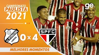 INTER DE LIMEIRA 0 X 4 SÃO PAULO  MELHORES MOMENTOS  2ª RODADA PAULISTA 2021  geglobo [upl. by Eiramnaej741]