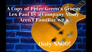 A Copy of Peter Green’s Greeny Les Paul Vintage v100 Distressed Lemon Drop Review [upl. by Hoi]