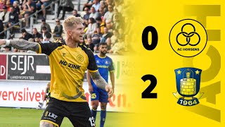 AC Horsens 0  2 Brøndby IF  4 september [upl. by Camala30]