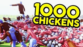 1000 CHICKENS  Totally Accurate Battle Simulator [upl. by Nottus288]