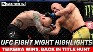 UFC Fight Night highlights Teixeira brutalizes Smith in dominant TKO victor  CBS Sports HQ [upl. by Pitchford]