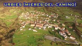 Urbies  Mieres del Camino  a vista de drone [upl. by Ettenay240]