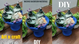 DIY Smoke fountain  Back Flow Incense Burner  Home Decor [upl. by Neitsabes164]