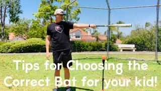 Tips for Choosing the Correct Size Bat for your kid [upl. by Calloway929]