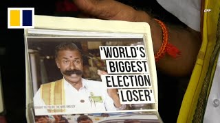 India’s biggest election loser readies for 239th defeat [upl. by Jan]