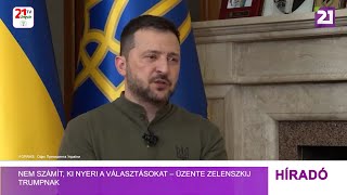 Nem számít ki nyeri a választásokat – üzente Zelenszkij Trumpnak [upl. by Warrenne]