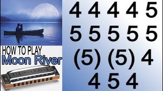 MOON RIVER HARMONICA  C DIATONIC  ARMÓNICA C BLUES HARP C GAITA DE BOCA C MUNDHARMONIKA C [upl. by Therine]