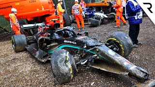 How Russell seriously upset Mercedes in huge Bottas F1 crash [upl. by Berlyn]