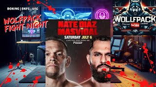 NATE DIAZ VS JORGE MASVIDAL FULL FIGHT WATCH ALONG STREAM [upl. by Itteb]