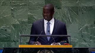 Hon Bakary Y Badjie speaking at the UN summit 2024 [upl. by Nauqan]