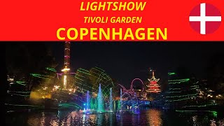 Lightshow on the lake 🇩🇰 2024  4K  Copenhagen  Tivoli garden Denmark København [upl. by Malik]