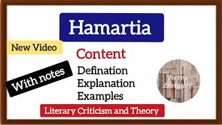 Hamartia Literary Criticism and Theory Aristotle englishliterature [upl. by Tegdig]