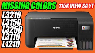 MISSING COLORS SA EPSON PRINTER HOW TO FIX [upl. by Yee]