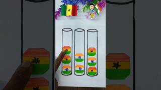 Jai Hind ❤️ Jai Bharat 🇮🇳 independenceday flagpainting republicday 15august 26january shorts [upl. by Negeam876]