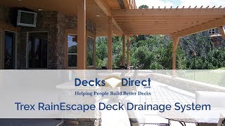 Trex RainEscape Deck Drainage System [upl. by Ahteral]