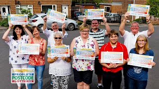 StreetPrize Winners  WF12 7HZ in Dewsbury on 28042019  Peoples Postcode Lottery [upl. by Esdras]