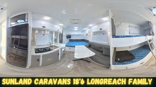 Sunland Caravans 186quot Longreach Family Off Road Caravan [upl. by Jelks]