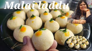 Easy to make malai laddoo recipe from Bhadawars kitchen by Sandhya Singh [upl. by Ane]