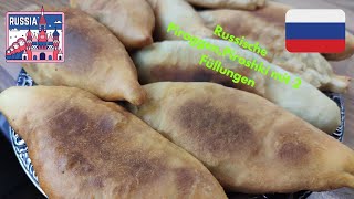 Russische PiroschkiPirrogen gefüllt mit 2 verschiedene Füllungen MEGA LECKER Пирошки [upl. by Liane]