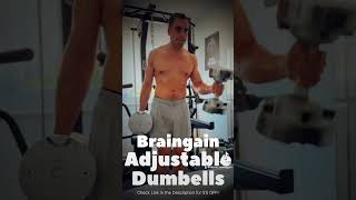 Braingain Adjustable Dumbbells 😱 Homegym Workout [upl. by Jamel]