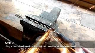 Airsoft Tutorials  Cutting a spring [upl. by Eerb]