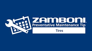 Zamboni Preventative Maintenance Tip Tires [upl. by Canon]