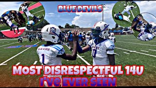 Most Disrespectful 14U Football Team We’ve Ever Seen😱BLUE DEVILS [upl. by Nomelihp335]