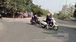 Vespa LML Select II S B Patil Road Ravet to Mhaske Wasti Ravet [upl. by Acsecnarf46]