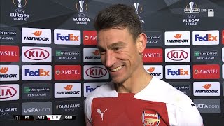 quotNow I start a new chapterquot A delighted Laurent Koscielny reflects on his journey back from injury [upl. by Snevets]