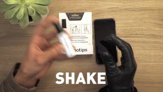 DIY touchscreen gloves Leather  Tutorial Nanotips [upl. by Tommie]