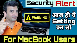 MacBook Security Alert 2023  आज ही ये Setting कर लो macos tutorial hindi [upl. by Tik]