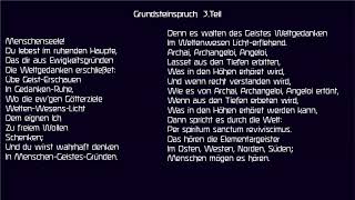 Zur Arbeit am Grundsteinspruch von Rudolf Steiner jeden Freitag 1900 Uhr gelesen von G Anger [upl. by Aissak]