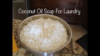 Coconut Oil Soap for Laundry  Tutorial [upl. by Fredenburg]