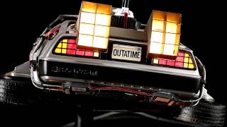 Lot 38  BACK TO THE FUTURE THE RIDE 1991  DeLorean Time Machine Model Miniature [upl. by Farny982]