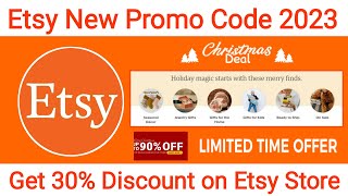 New Etsy Promo Code 2023  Get 30 Discount on Etsy  Verified 3 Etsy Coupon Codes [upl. by Luby266]