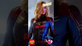 Brie Larsons Captain Marvel Workout captainmarvel brielarson marvel shorts [upl. by Enelyt]