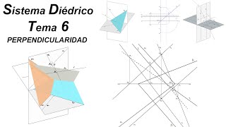 Perpendicularidad en Sistema Diédrico  Tema Completo 6 [upl. by Girardi517]