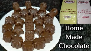 Home Made Chocolate Recipe I मिनटों में बनाये बाजार से सस्ता और टेस्टी चॉकलेट I Molded Chocolate [upl. by Yebot]