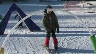 Prabouré le ski à lancienne  Auvergne [upl. by Eissehc]