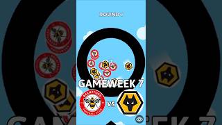 Brentford vs Wolves  MARBLE RACE PREMIER LEAGUE shorts premierleague brentford wolves [upl. by Ari]