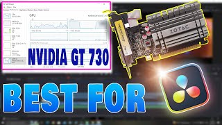 Nvidia GT 730 4GB Graphics Card  Best Graphics Card for Video Editing  Davinci Resolve  Hindi [upl. by Atinob]