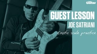 Joe Satriani Guest Lesson  Exotic scale practice TG235 [upl. by Yajet]